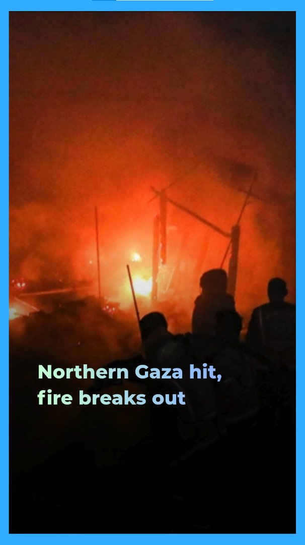 Israeli Strike Hits Civilians In Gaza Flames Rise In Northern City